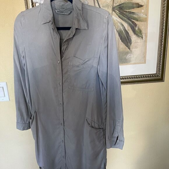 Zara Basic Denim Shirt Dress, XS - Picture 1 of 6